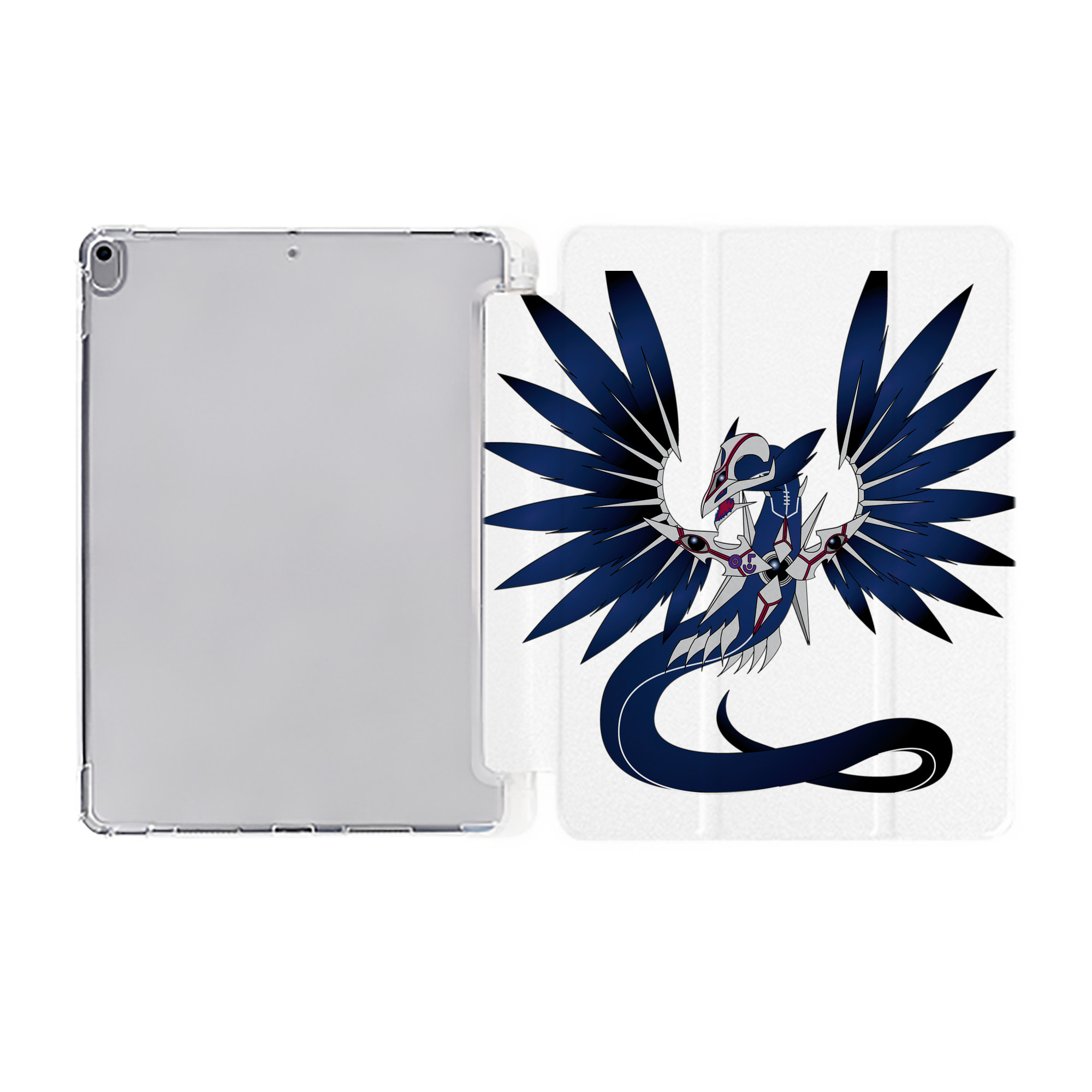 （画像用） 遊☆戯☆王 Yu-Gi-Oh! IPad ケース ペン収納付き 三つ折りスタンド PUレザー×シリコン 対応機種9.5/10.5/10.9インチ